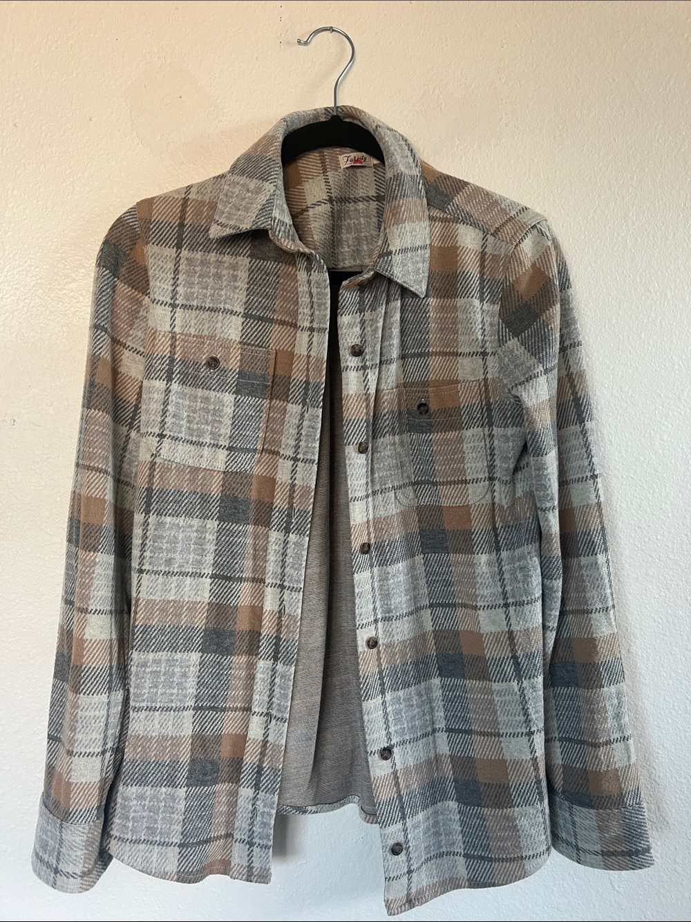Faherty Women’s Legend Sweater Shirt Plaid - Picture 1 of 4